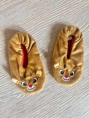 Rudolph toddler slippers 2T